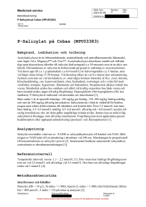 P-Salicylat på Cobas (NPU03383)