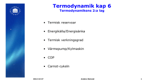 Termodynamik kap 6 - TFE