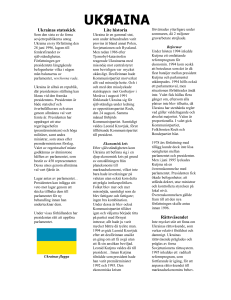 Ukrainas statsskick - Studentuppsatser.se