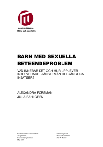 barn med sexuella beteendeproblem