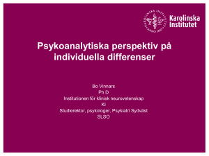 Psykoanalytiska perspektiv på individuella differenser