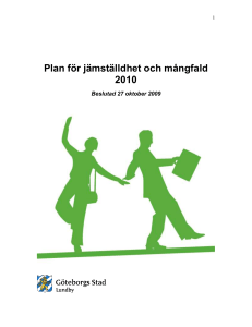 Plan för jämställdhet och mångfald 2010