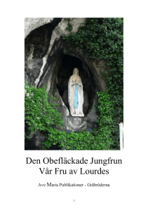 Den Obefläckade Jungfrun Vår Fru av Lourdes