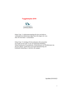 Trygghetsplan 2016 - Tysslinge friskola