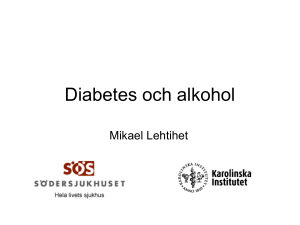 Diabetes och alkohol