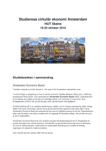 Studieresa cirkulär ekonomi Amsterdam