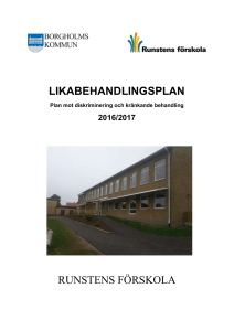 Likabehandlingsplan