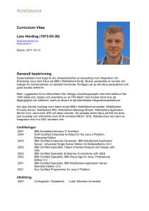 Curriculum Vitae – Lars Hörding