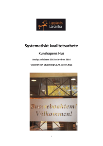 Antal inskrivna i Jokkmokk från hösten 2013 och våren 2014