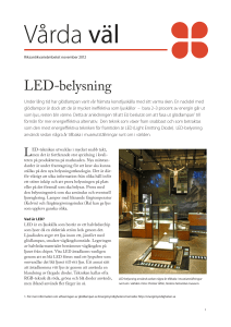 LED-belysning - Riksantikvarieämbetet