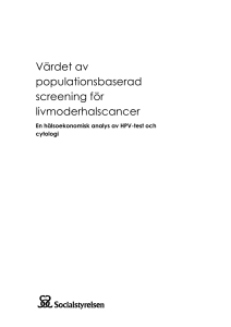 Värdet av populationsbaserad screening för livmoderhalscancer