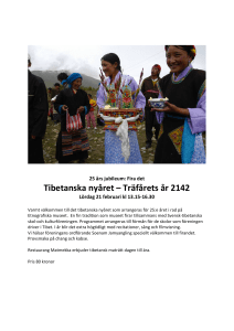 Tibetanska nyåret – Träfårets år 2142