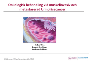 Onkologisk behandling vid muskelinvasiv och metastaserad