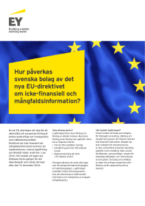 Hur påverkas svenska bolag av det nya EU-direktivet om icke
