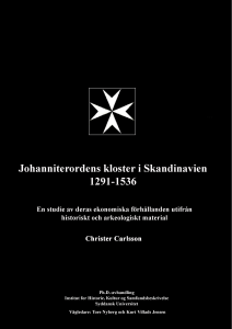 Johanniterordens ekonomiska förhållanden i Skandinavien