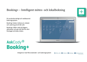 Booking+ – Intelligent mötes- och lokalbokning - AV