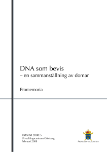 DNA som bevis - Åklagarmyndigheten