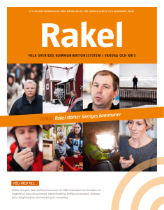 RAKEL : hela Sveriges kommunikationssystem i vardag och kris