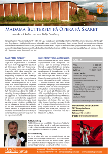 Madama Butterfly på Opera på Skäret