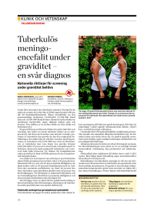 Tuberkulös meningo - encefalit under graviditet