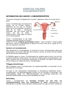 information om cancer i livmoderkroppen - Hoito
