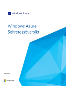 Windows Azure Sekretessöversikt