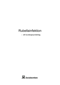 Rubellainfektion – ett kunskapsunderlag