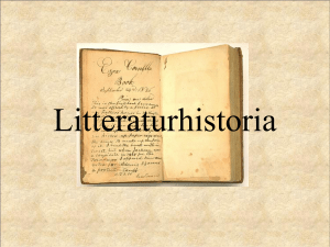 Litteraturhistoria