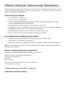 Stiftelsen Göteborgs Teaterförenings Stipendiefond