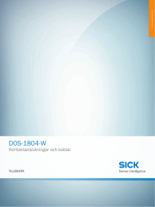 Kontaktanslutningar och kablar DOS-1804-W, Onlinedatablad