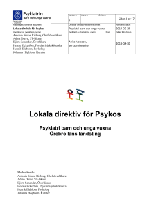 Lokala direktiv för Psykos