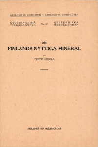 FINLANDS NYTTIGA` MINERAL