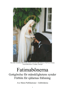 Litania till Vår Fru av Fatima