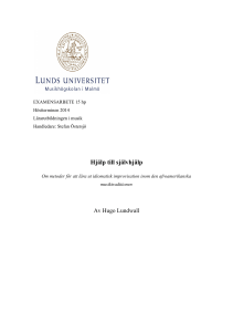 Hjälp till självhjälp - Lund University Publications