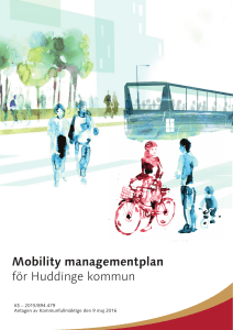 Mobility managementplan för Huddinge kommun