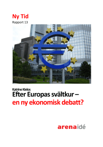 Ny Tid rapport 13 Katrine Kielos Efter Europas svältkur