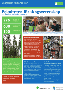 Fakulteten för skogsvetenskap
