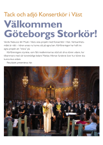 Välkommen Göteborgs Storkör!