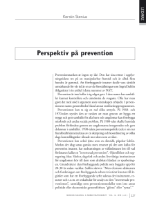 Perspektiv på prevention