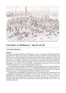 Carl Johan von Holthausen – hans liv och tid