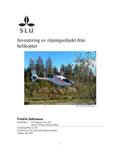 Titel: Effektiv röjningsinventering med hjälp av helikopter