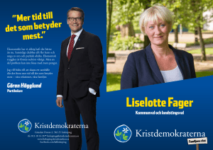 Liselotte Fager - Kristdemokraterna