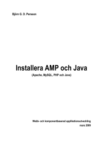 Installera Apache MySQL PHP och Java