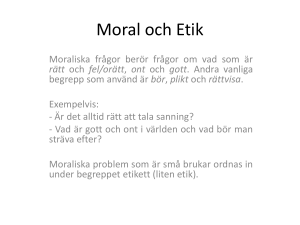 Moral och Etik