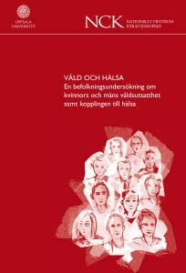 VÅLD OCH HÄLSA – En befolkningsundersökning om kvinnors och