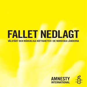 Fallet nedlagt - Amnesty International