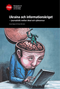 Ukraina och informationskriget : journalistik mellan ideal och