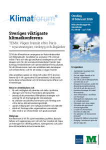 Sveriges viktigaste klimatkonferens