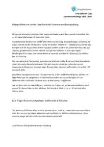 Interpellation SD KF 2015-10-08 Svarta hyreskontrakt