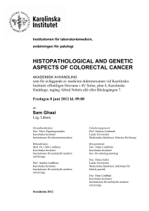 histopathological and genetic aspects of